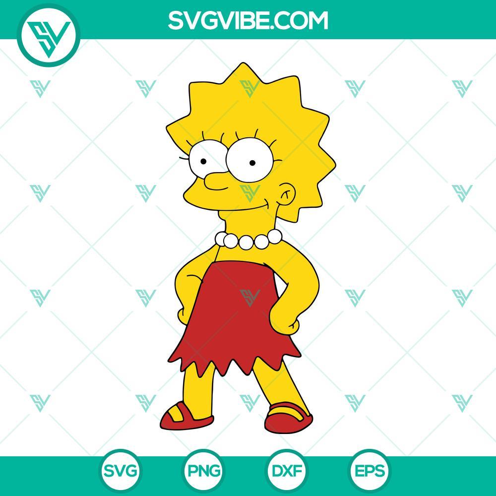 lisa simpson svg png dxf eps silhouette vector clipart 9 mockup