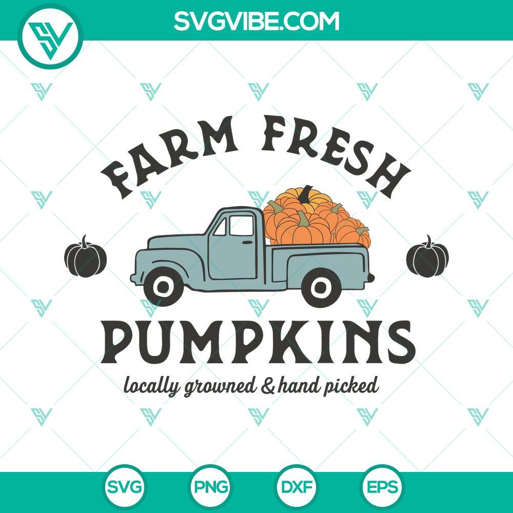 farm fresh pumpkins fall halloween svg png dxf eps cut files for cricut silhouette 9 mockup