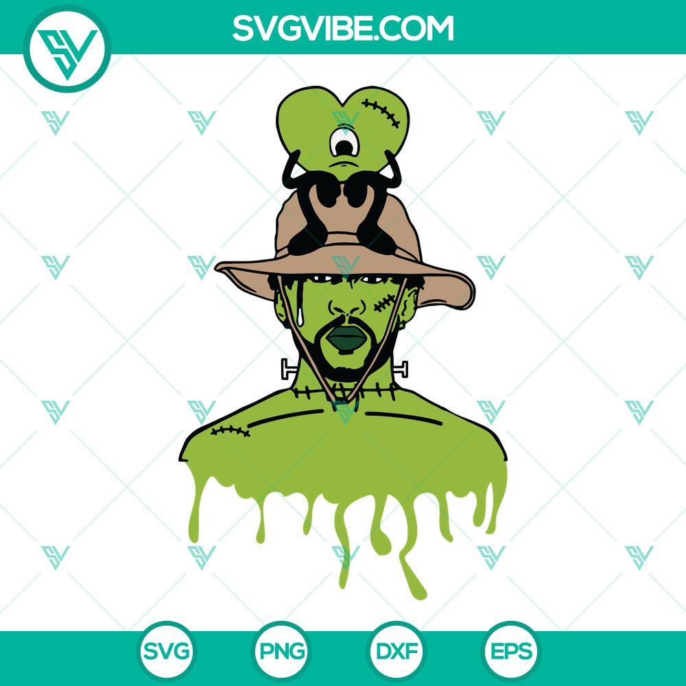 bad bunny frankenstein monster svg bad bunny halloween svg png dxf eps cut files 1 mockup