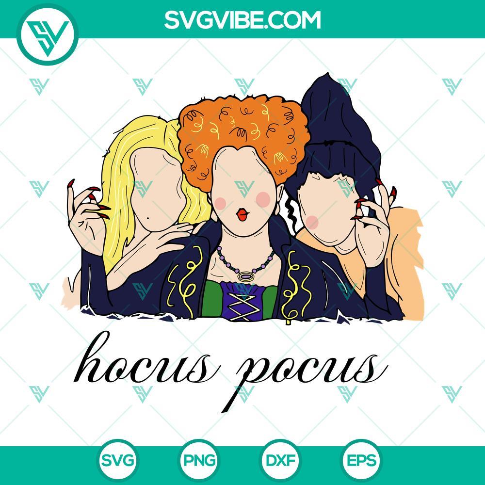 hocus pocus svg hocus pocus sanderson sisters svg silhouette hocus pocus vector clipart 7 mockup