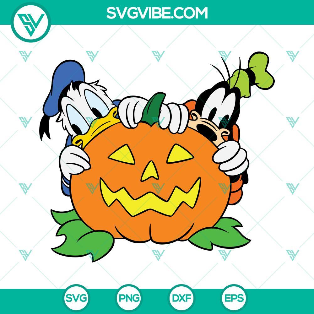 donald duck and goofy pumpkin halloween svg files for cricut disneyworld halloween svg 3 mockup