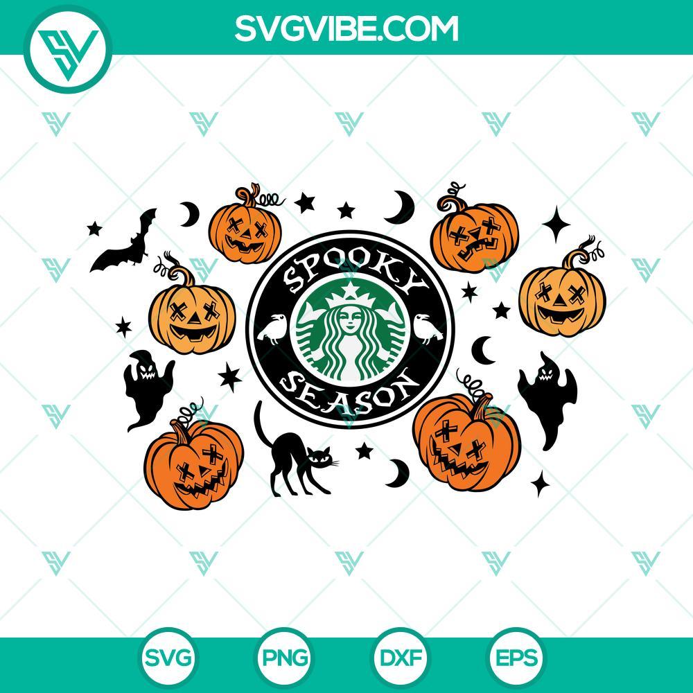 halloween spooky season starbucks cup svg pumpkin halloween starbucks svg pumpkins ghosts starbucks cup svg 1 mockup