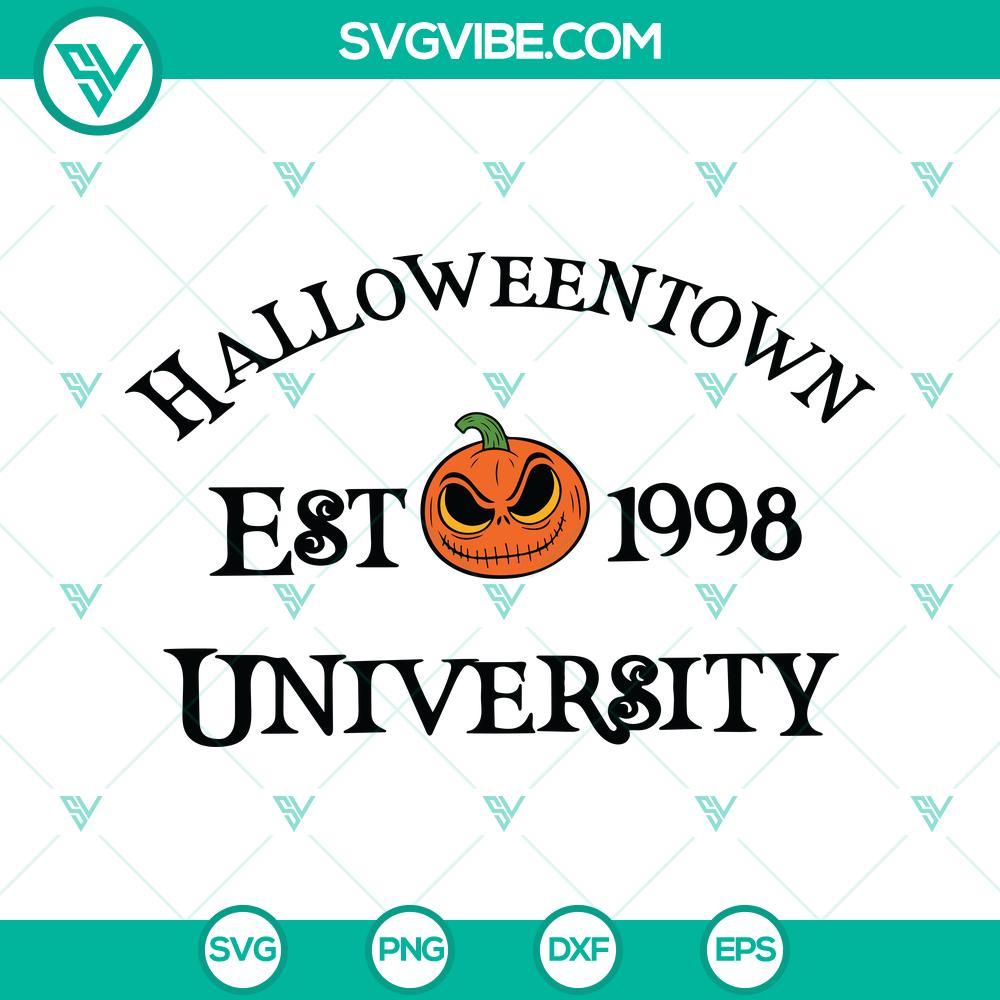 halloweentown university est 1998 svg png eps dxf files halloween svg files jack skellington pumpkin svg 1 mockup