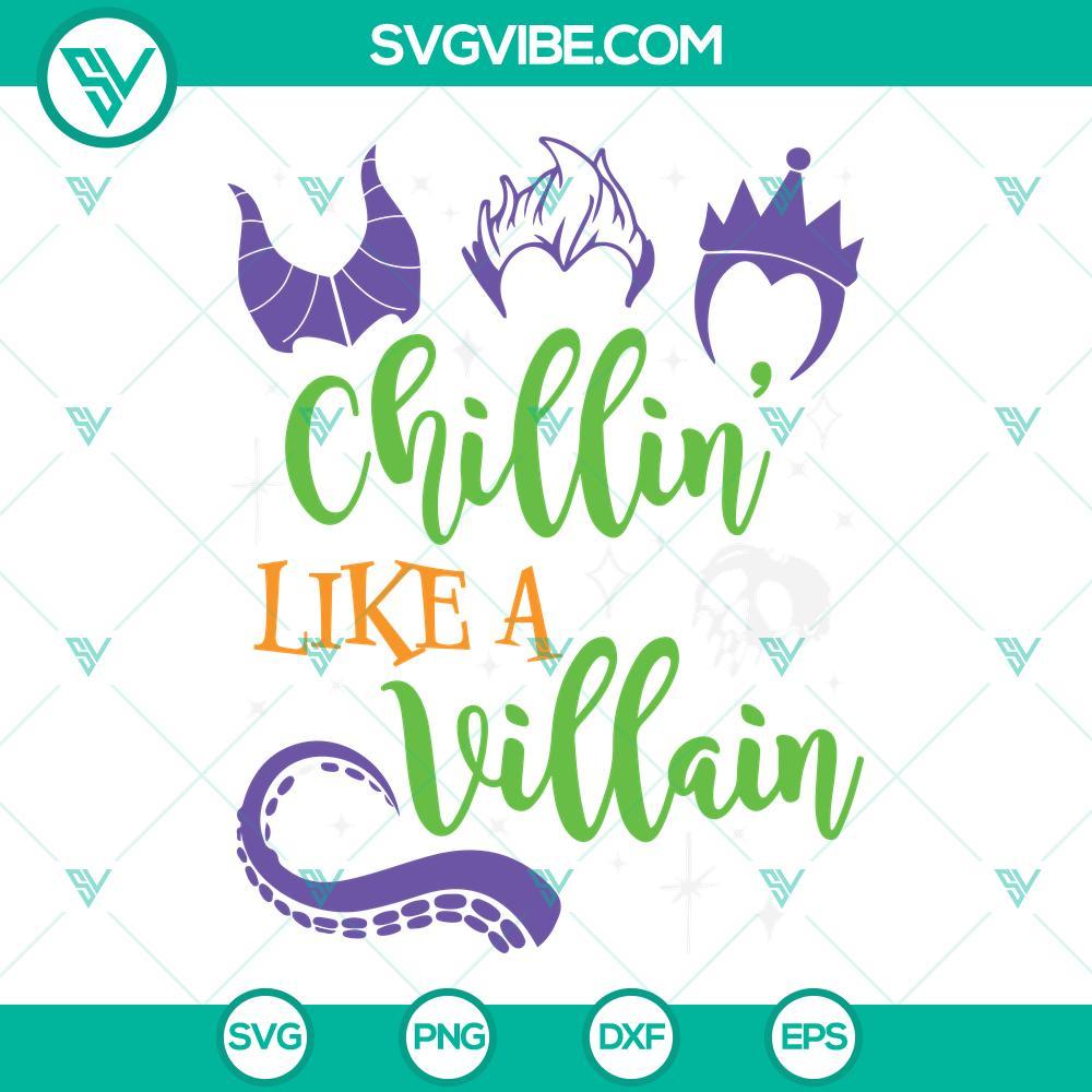 chillin like a villain svg ursula evil queen svg poison apple svg disney villains svg 9 mockup