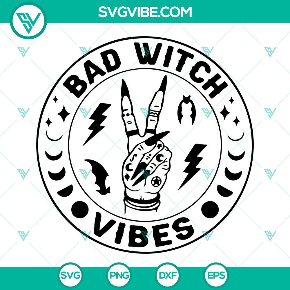 bad witch vibes svg bundle halloween witch svg witch hand svg 5 mockup