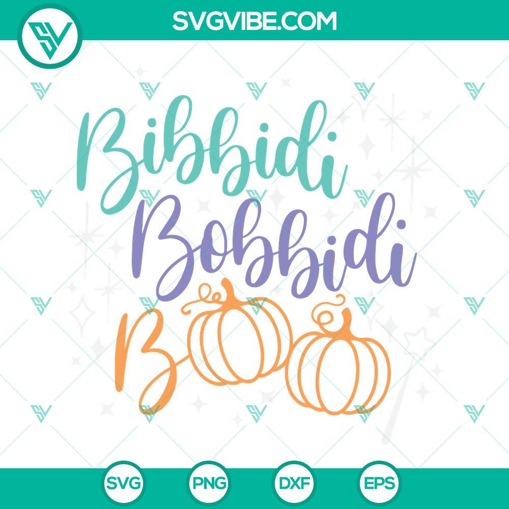 bibbidi bobbidi boo svg boo svg magic pumpkin svg halloween svg halloween castle svg 9 mockup