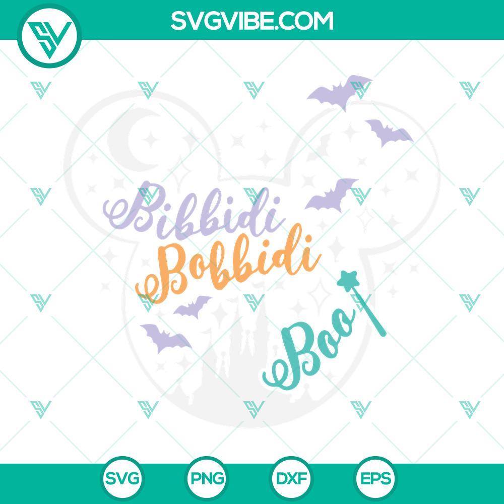 bibbidi bobbidi boo mouse ears svg boo halloween castle svg halloween mouse svg 6 mockup