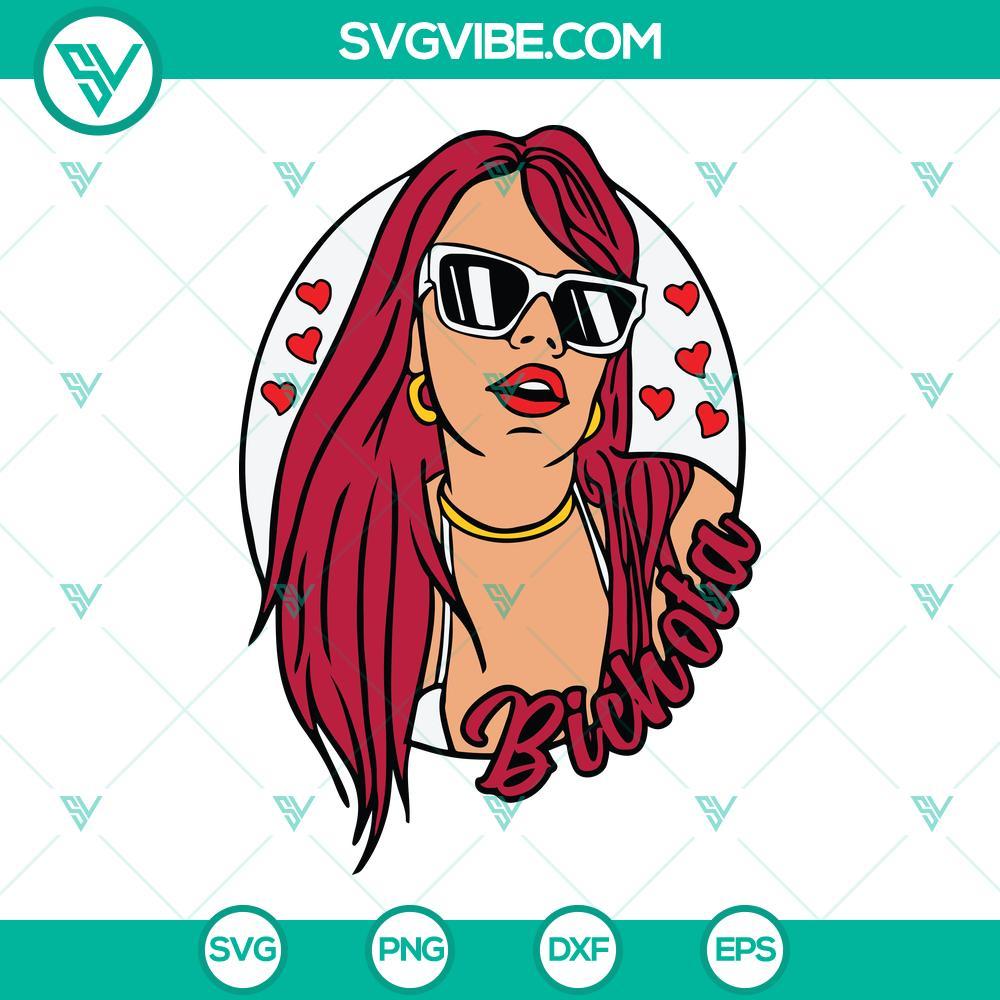 karol g bichota red hair svg png dxf eps cricut silhouette 9 mockup