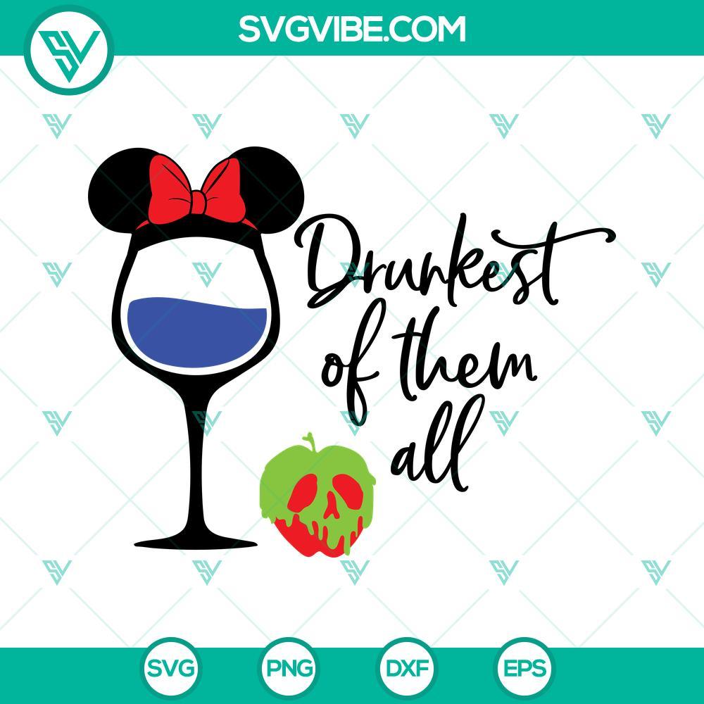 snow white drunkest of them all svg disney princess wine glass svg 8 mockup