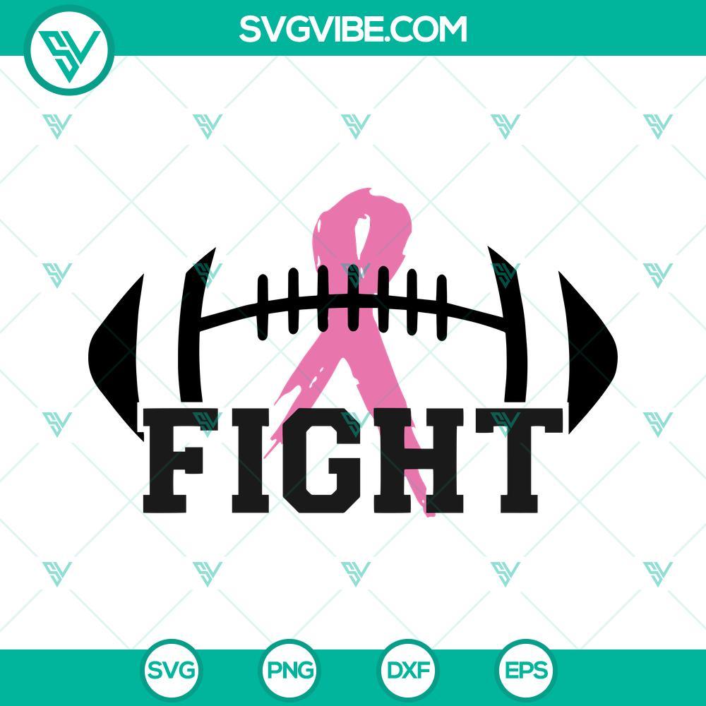 pink ribbon football breast cancer awareness svg football cancer fight svg png dxf eps cricut 5 mockup