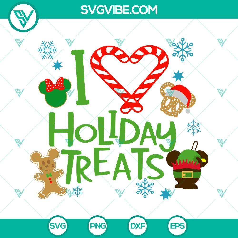 disney mickey christmas i love holiday treats svg png dxf eps cut files for cricut silhouette 4 mockup