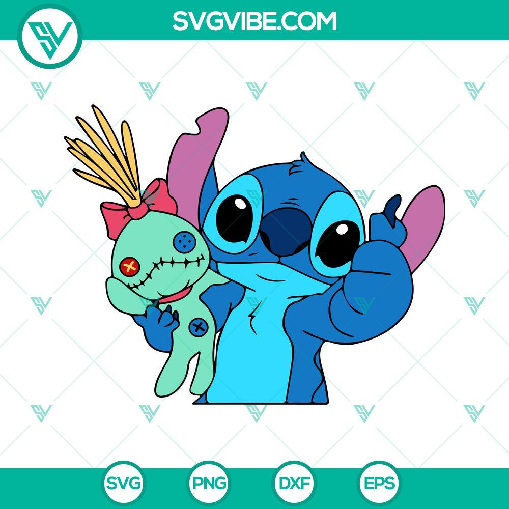 stitch and scrump svg lilo and stitch svg png dxf eps cricut silhouette cutting file 4 mockup