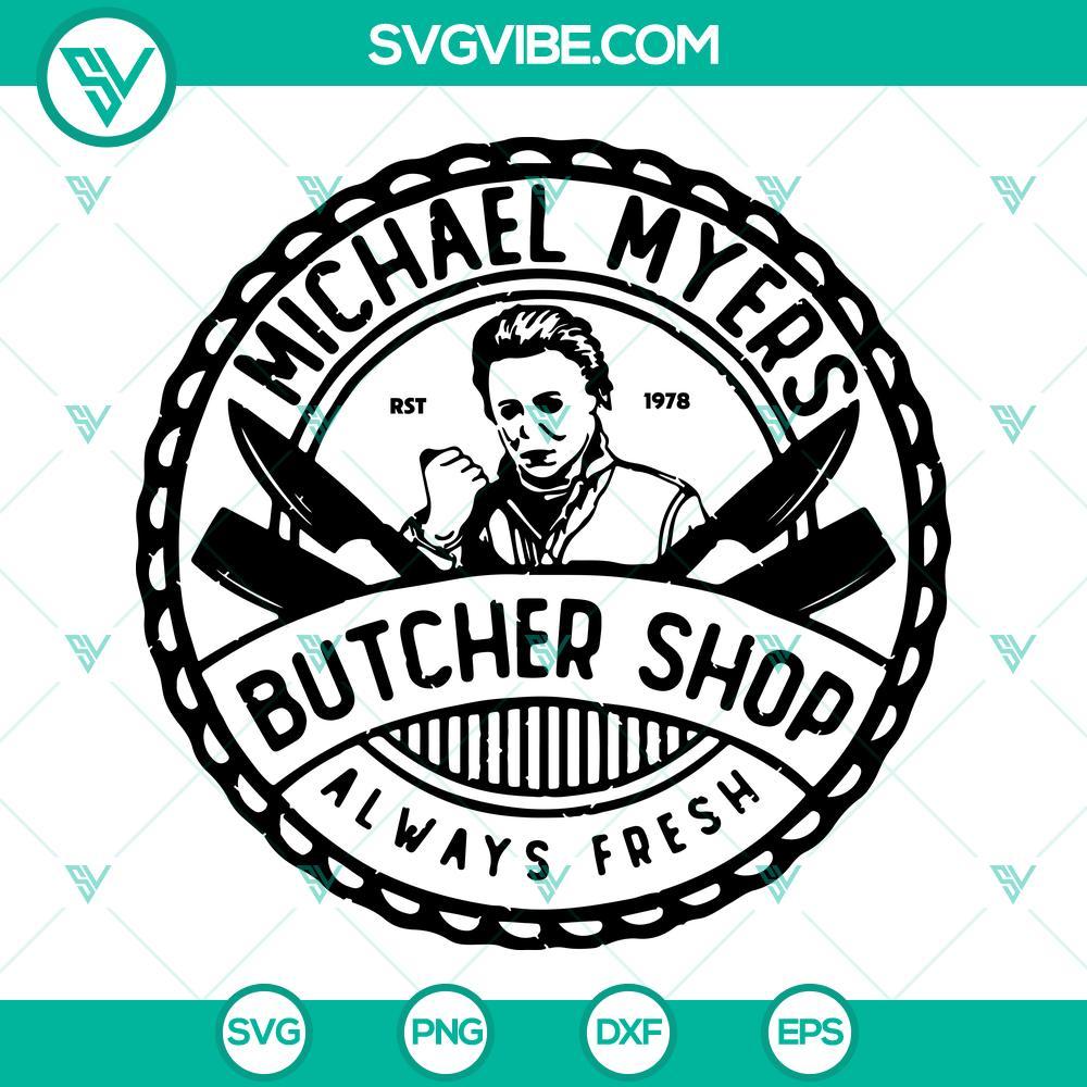 michael myers butcher shop svg halloween graphics scary horror movie slasher halloween svg 5 mockup