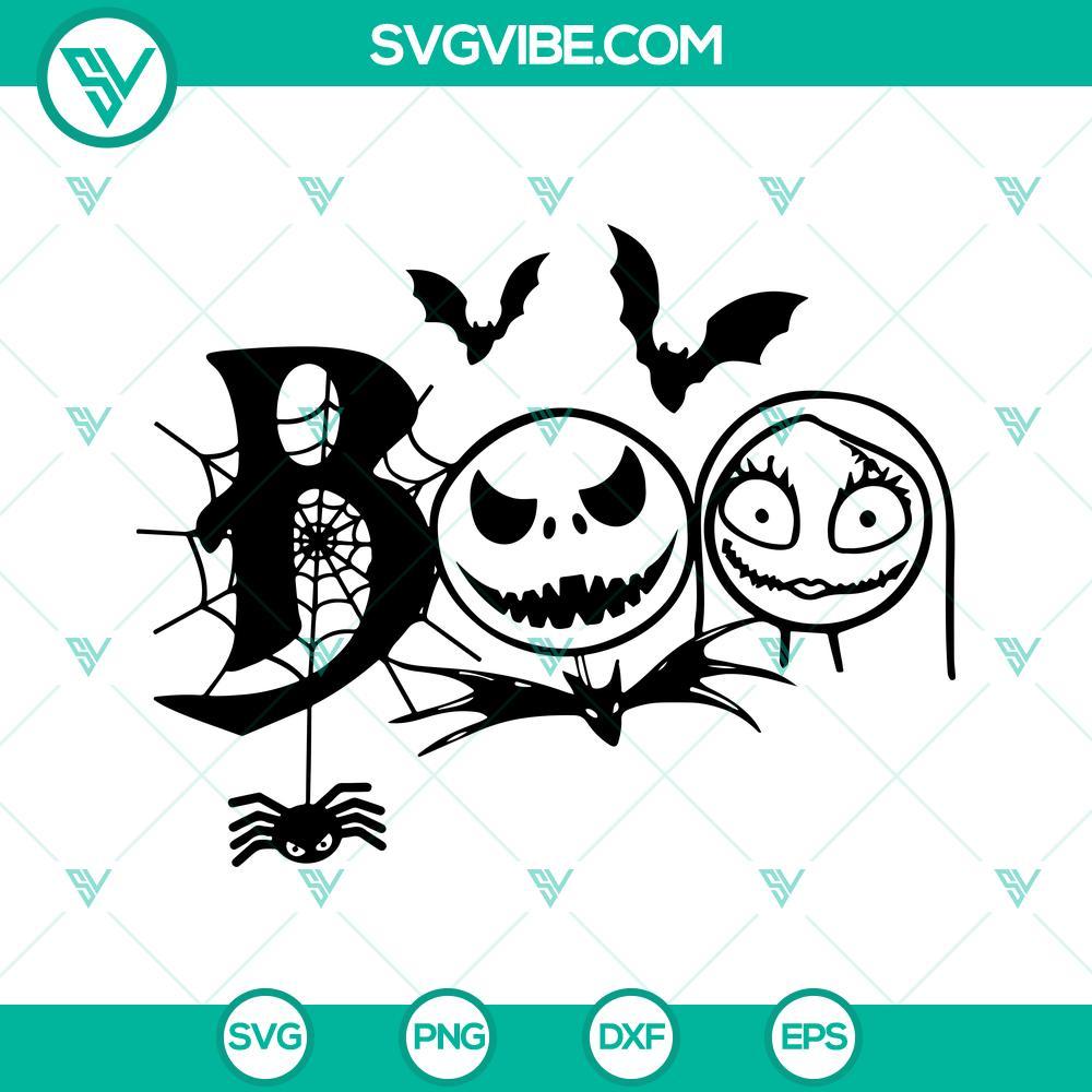 boo jack and sally svg boo svg jack skellington svg nightmare before christmas svg 7 mockup