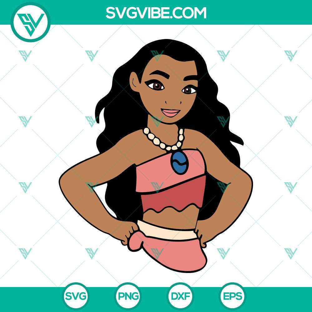 disney princess moana svg png dxf eps cut files 6 mockup