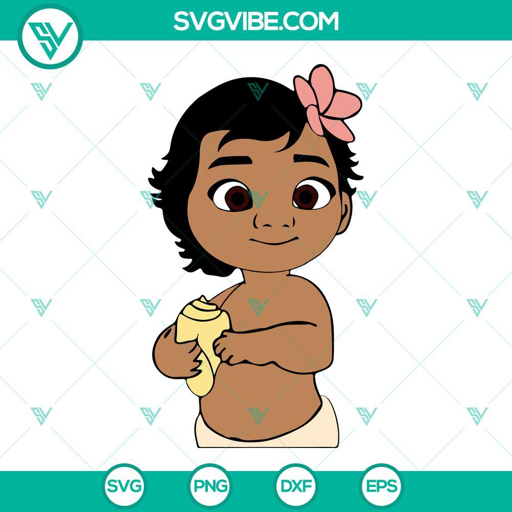 baby moana svg moana svg moana princess svg png dxf eps cut file 10 mockup