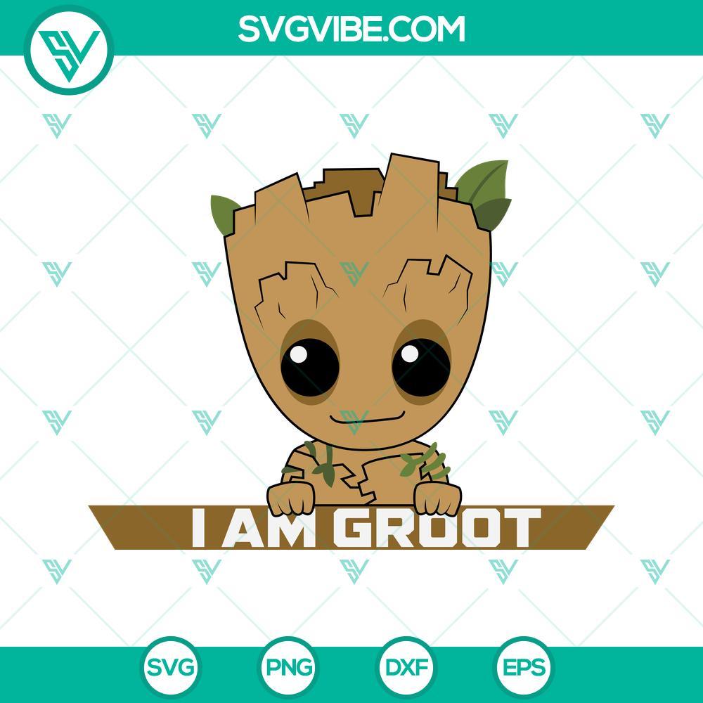 baby groot svg i am groot svg marvel svg 3 mockup