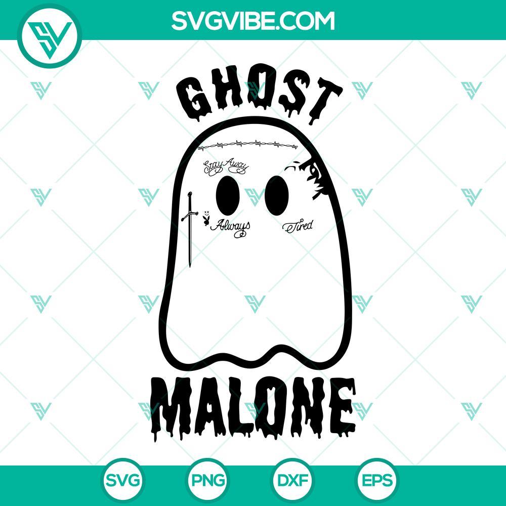 ghost malone svg cute ghost halloween svg png dxf eps cut files 2 mockup