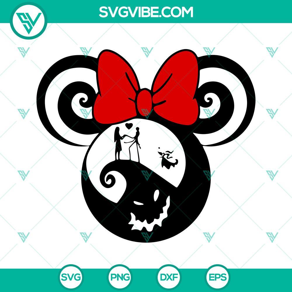 mouse ears jack and sally svg jack skellington mickey head svg disney jack and sally svg bundle 3 mockup