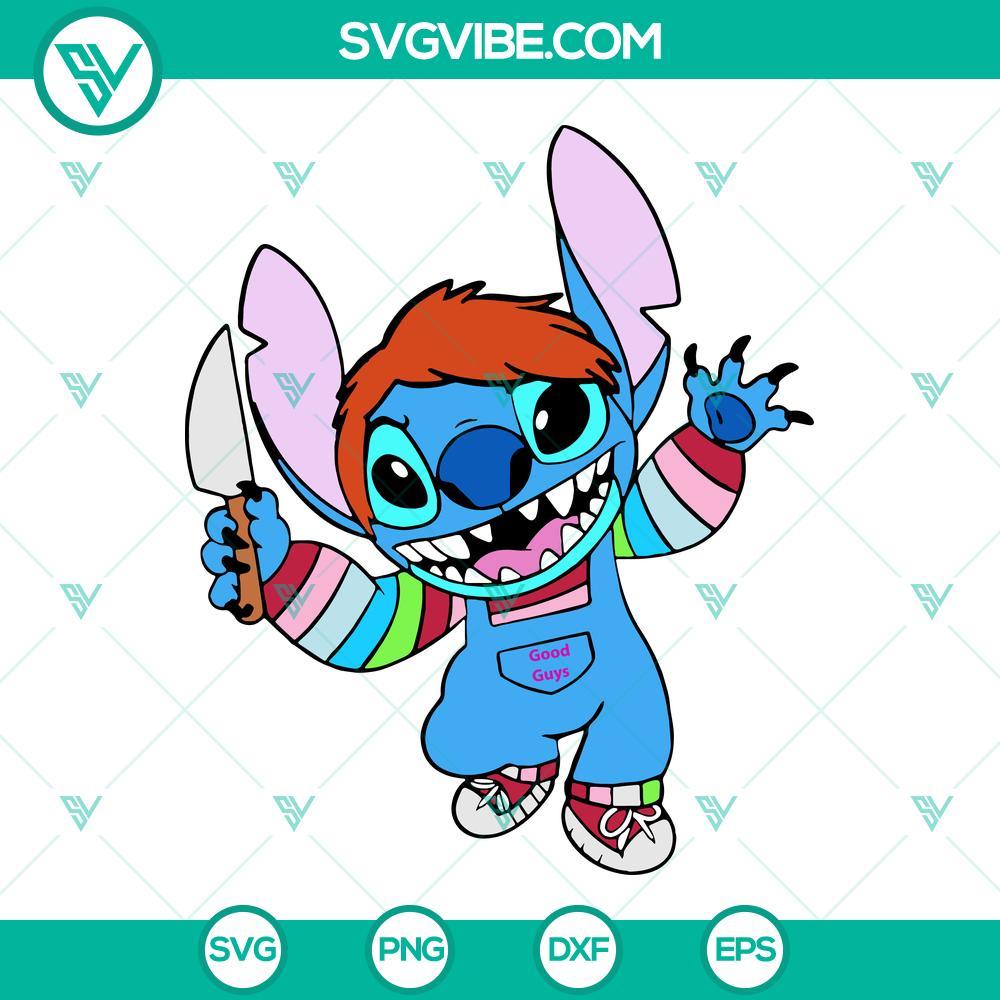 stitch chucky halloween svg png dxf eps cut files for cricut silhouette 5 mockup