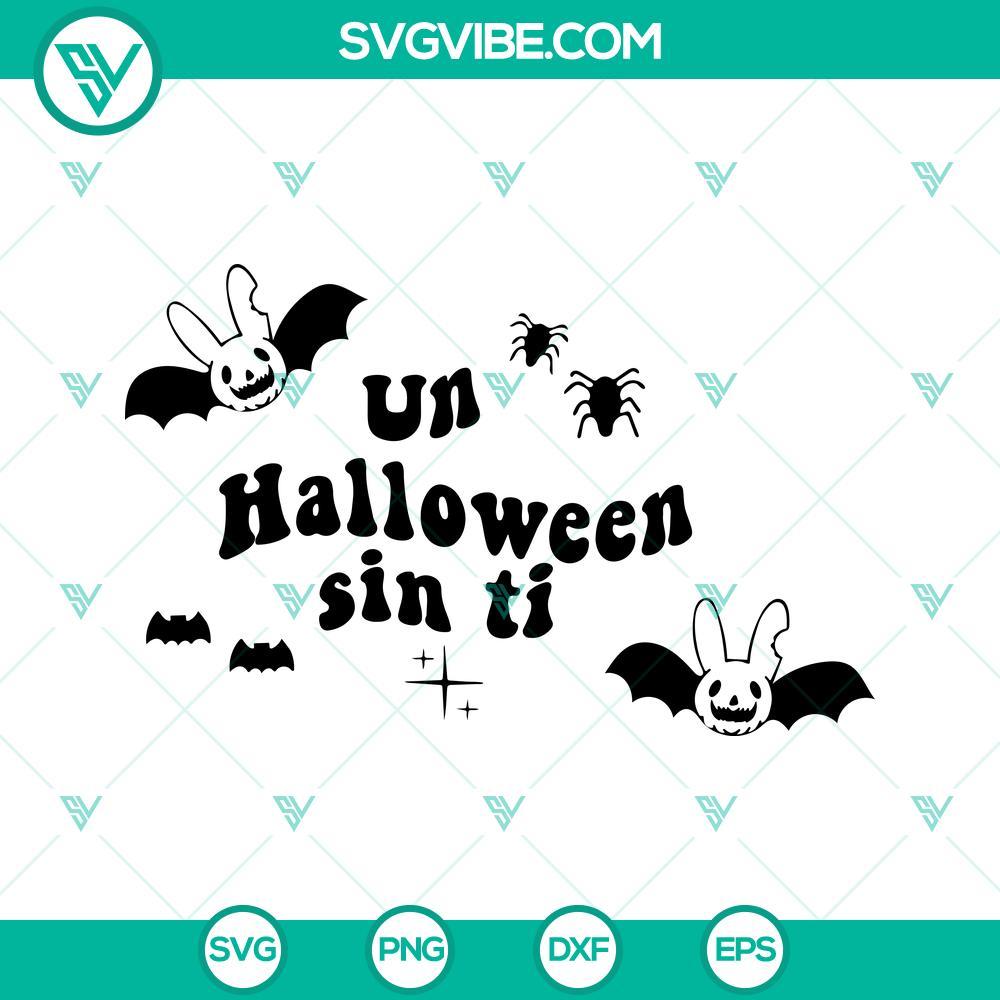 un halloween sin ti svg bad bunny halloween svg bat bad bunny logo halloween svg 1 mockup