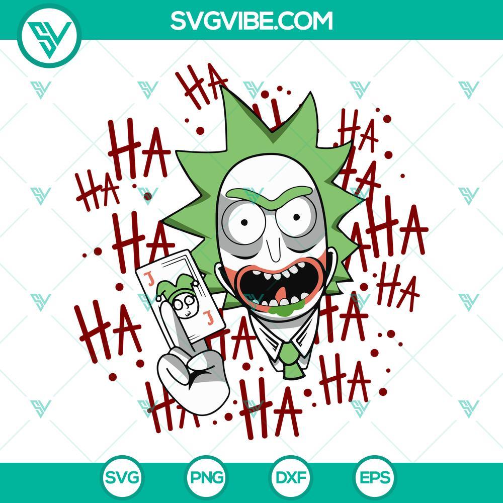 rick sanchez joker svg png dxf eps digital file rick and morty joker svg 8 mockup