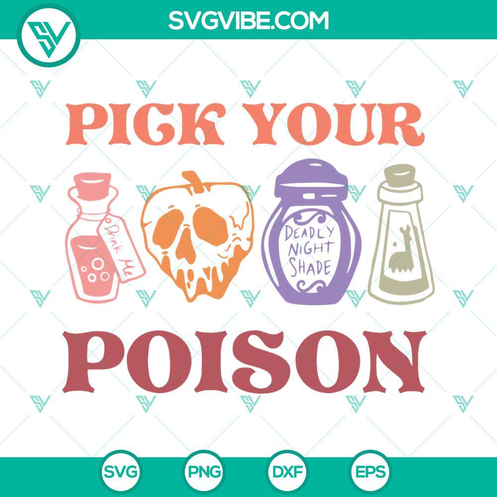 pick your poison svg disney villain svg poison svg 9 mockup