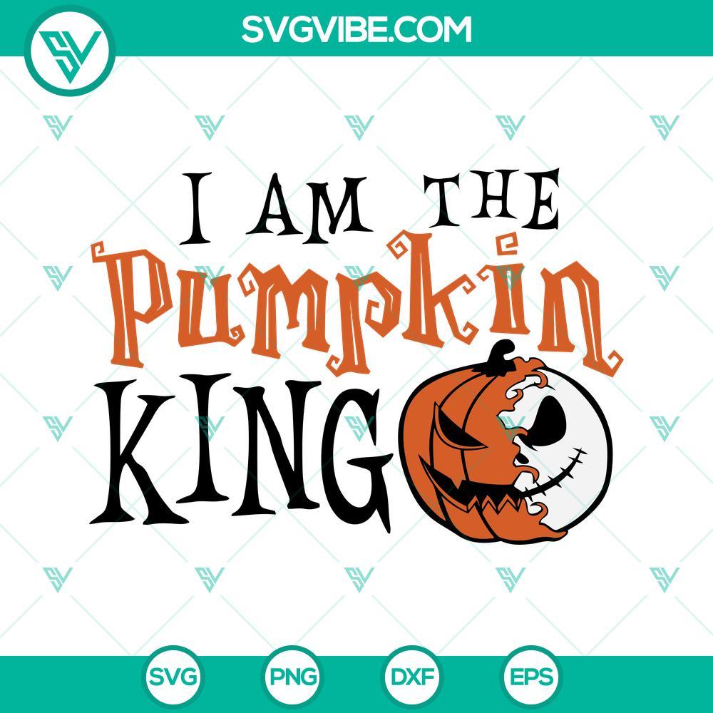 jack skellington i am the pumpkin king svg png dxf eps cut files for cricut silhouette 6 mockup