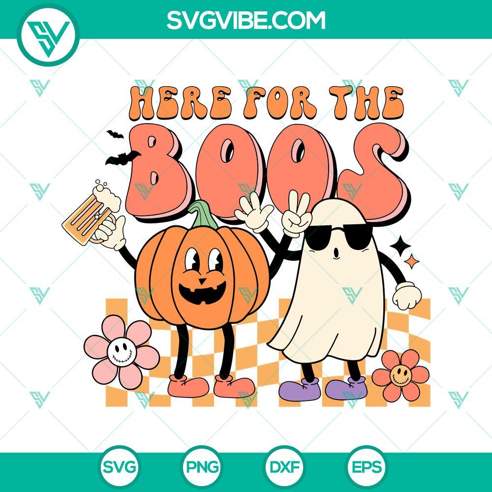 here for the boos svg boo ghost pumpkin halloween svg funny halloween shirts svg 7 mockup