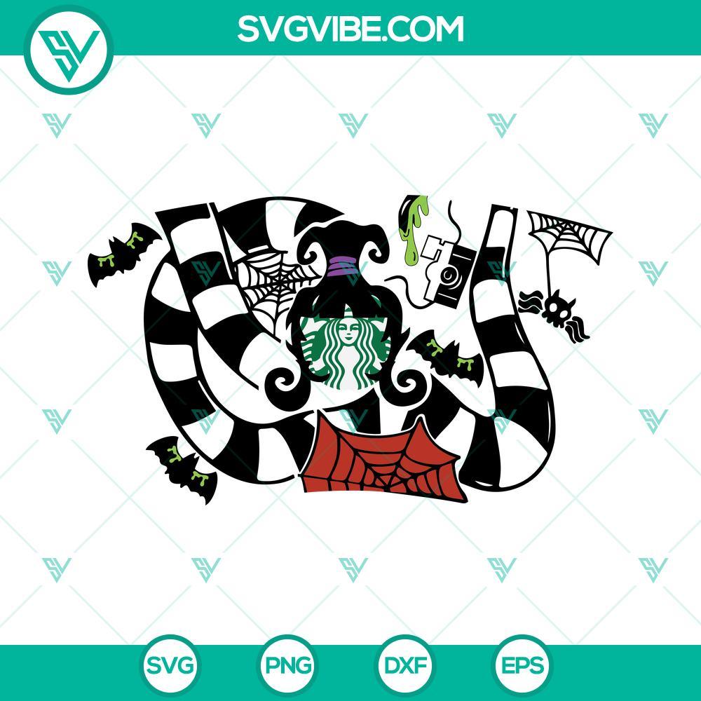 lydia deetz starbucks cup svg beetlejuice full wrap horror svg halloween starbucks cup svg 10 mockup