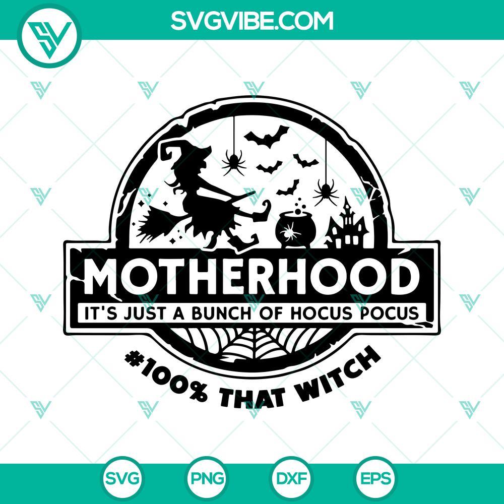 motherhood witch svg witch club svg it s just a bunch of hocus pocus svg png dxf eps for cricut silhouette 3 mockup