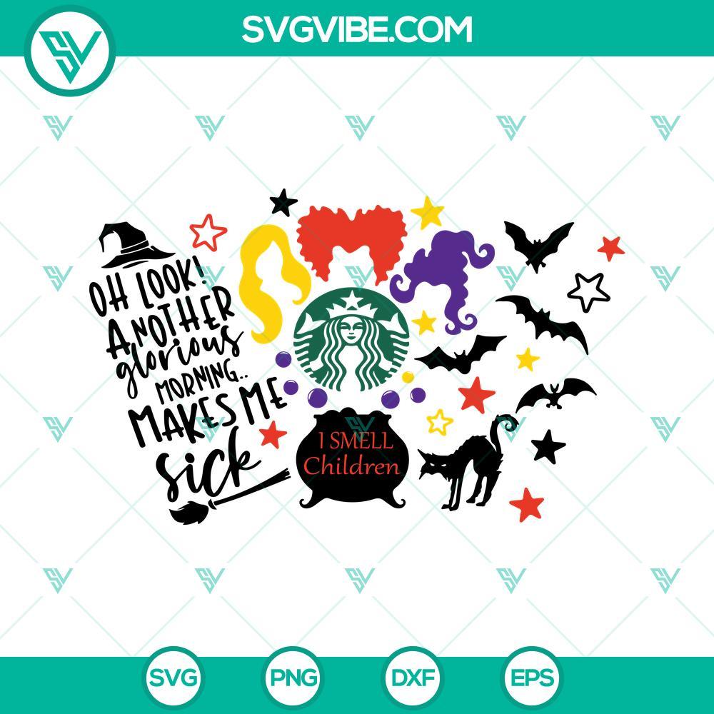 hocus pocus i smell children starbucks svg halloween starbucks cup svg png dxf eps 6 mockup