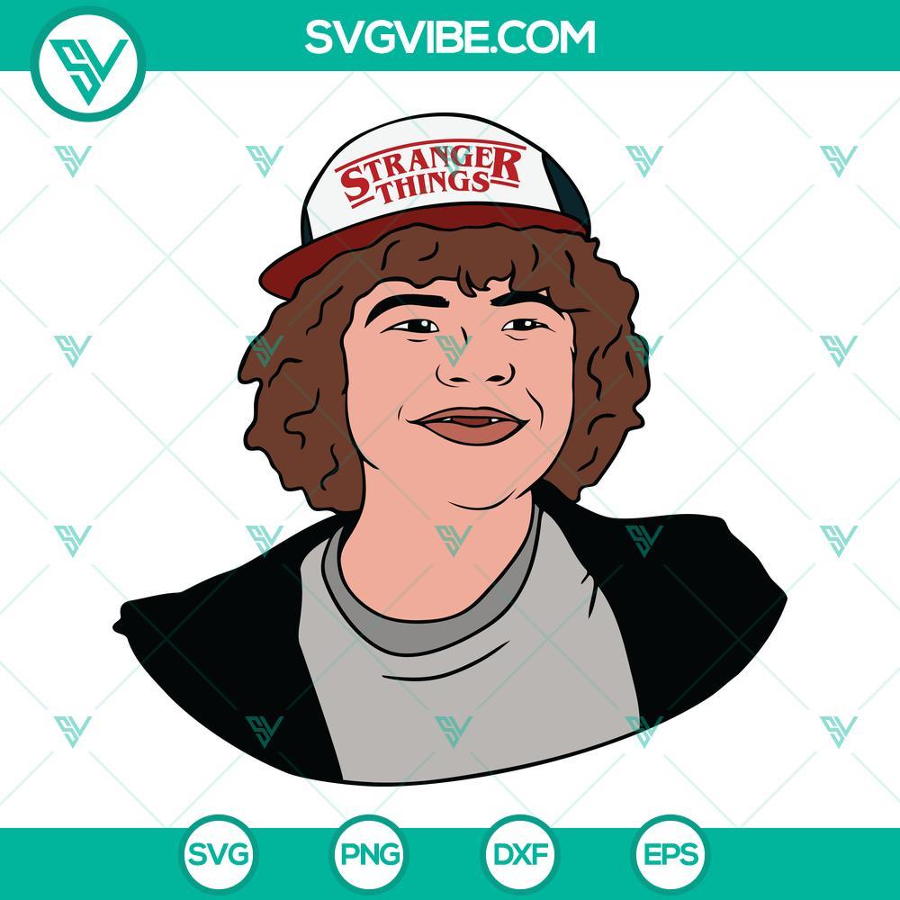 dustin henderson stranger things svg png dxf eps cut files for cricut silhouette 7 mockup