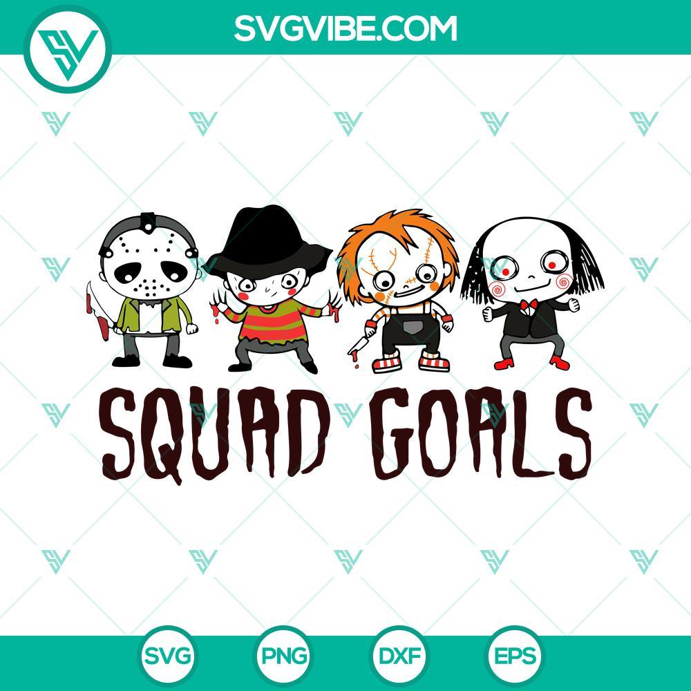 squad goals scary horror characters svg horror squad goals svg horror movie killers halloween svg 2 mockup