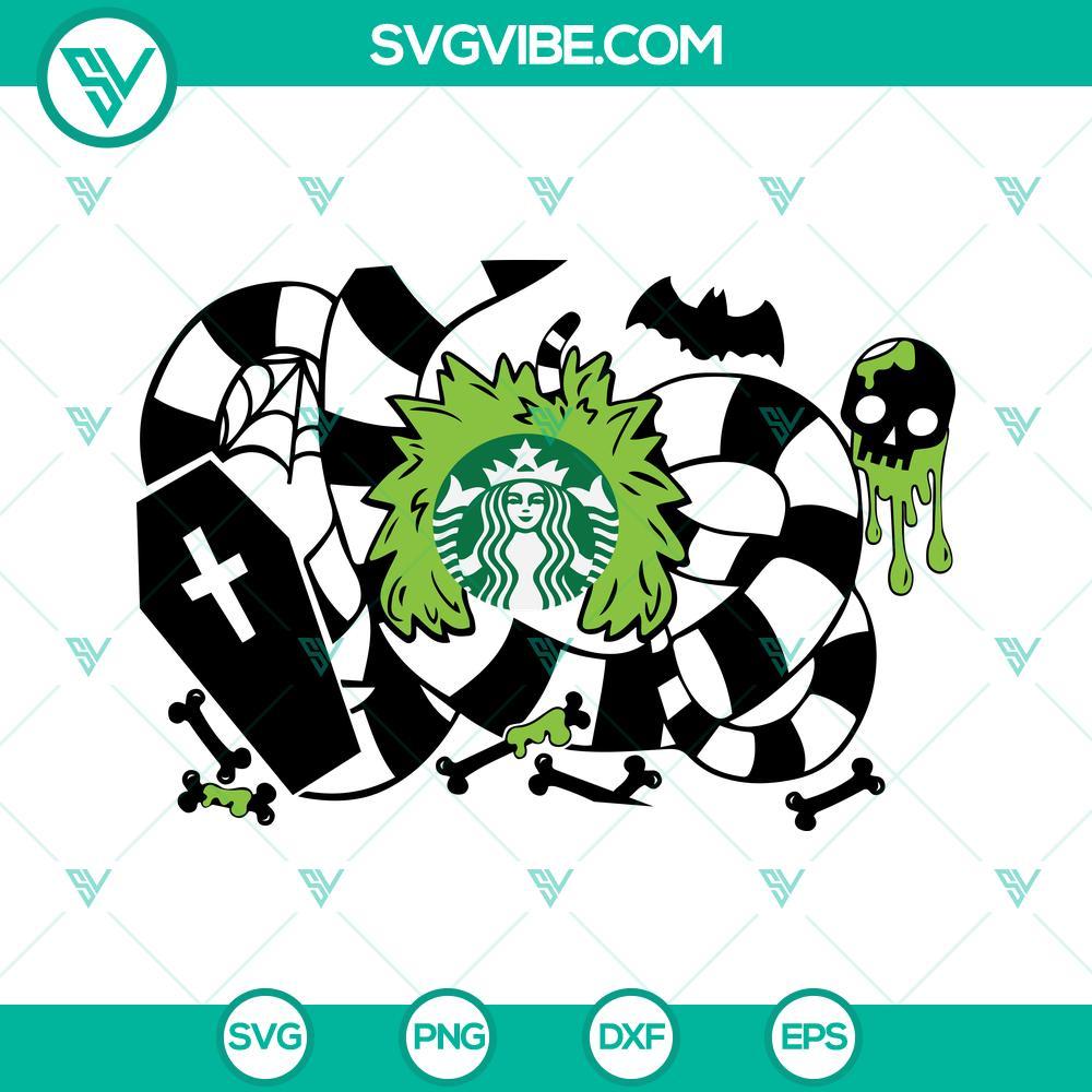 beetlejuice starbucks cup svg sandworm full wrap halloween starbucks cold cup svg png dxf eps 7 mockup