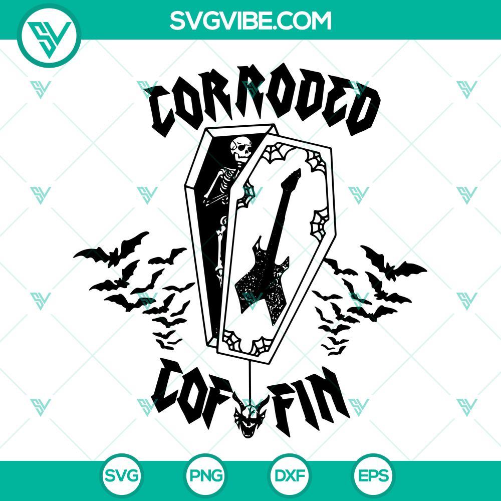 corroded coffin eddie munson guitar svg hellfire club stranger things 4 svg 6 mockup