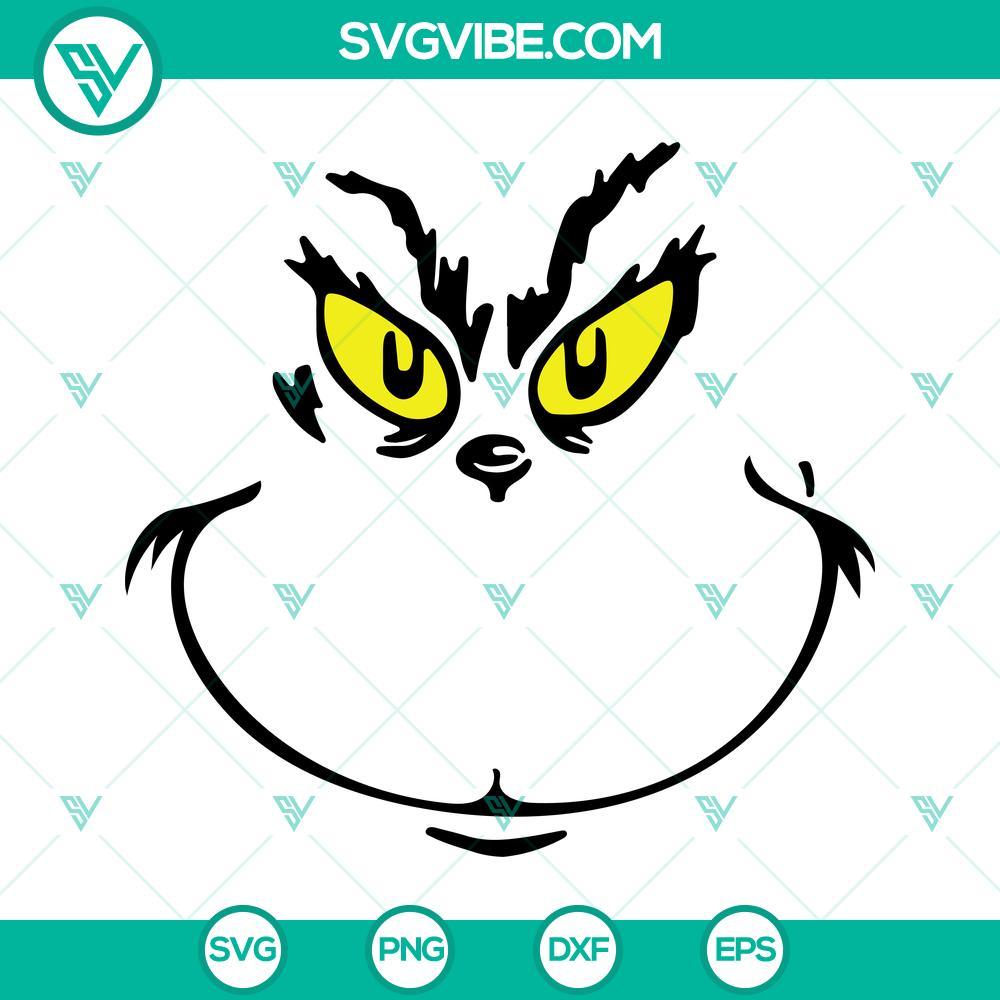 grinch face svg grinch clipart cricut grinch face digital vector svg png dxf eps files 1 mockup