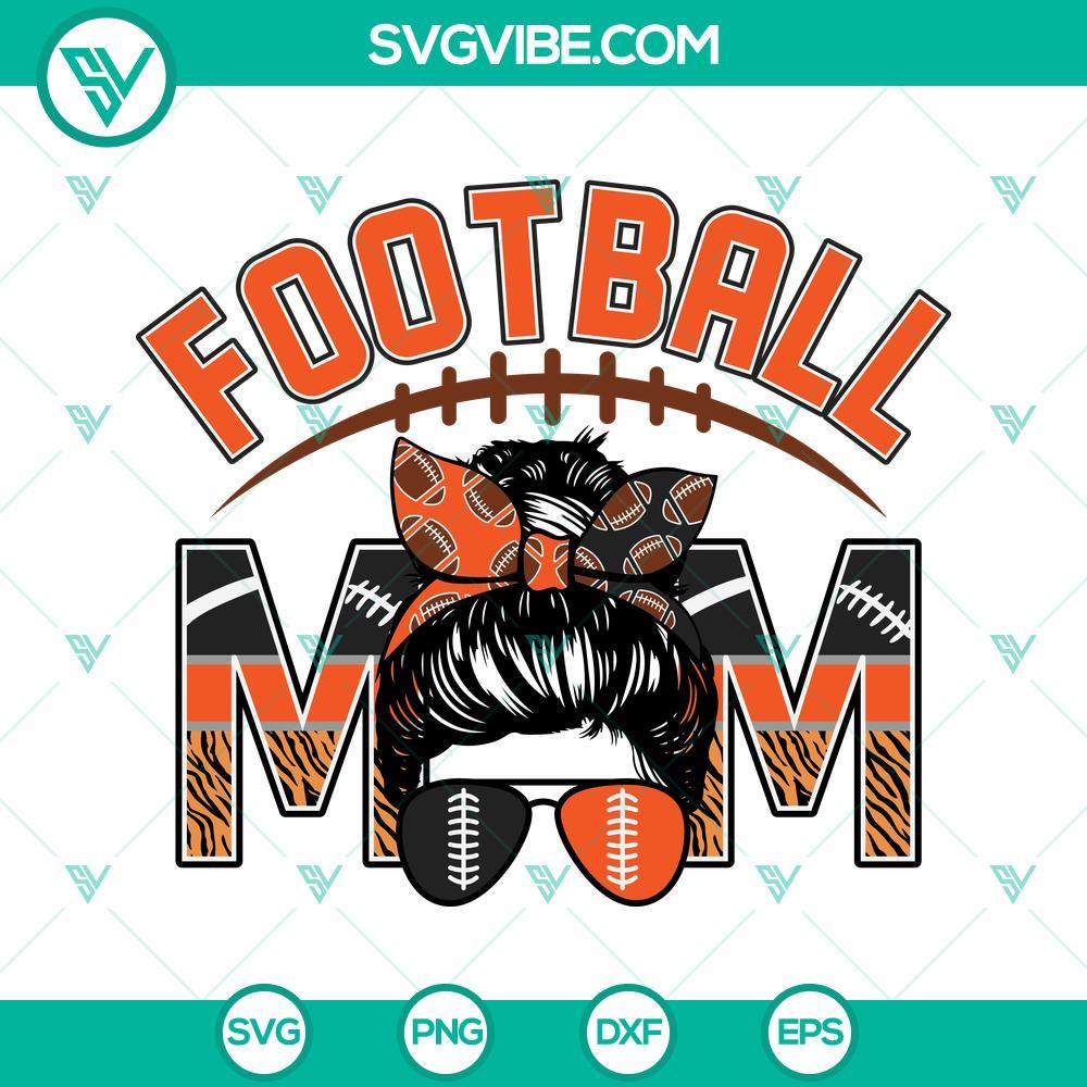 football mom svg messy bun football mom svg football mom black and orange svg 4 mockup