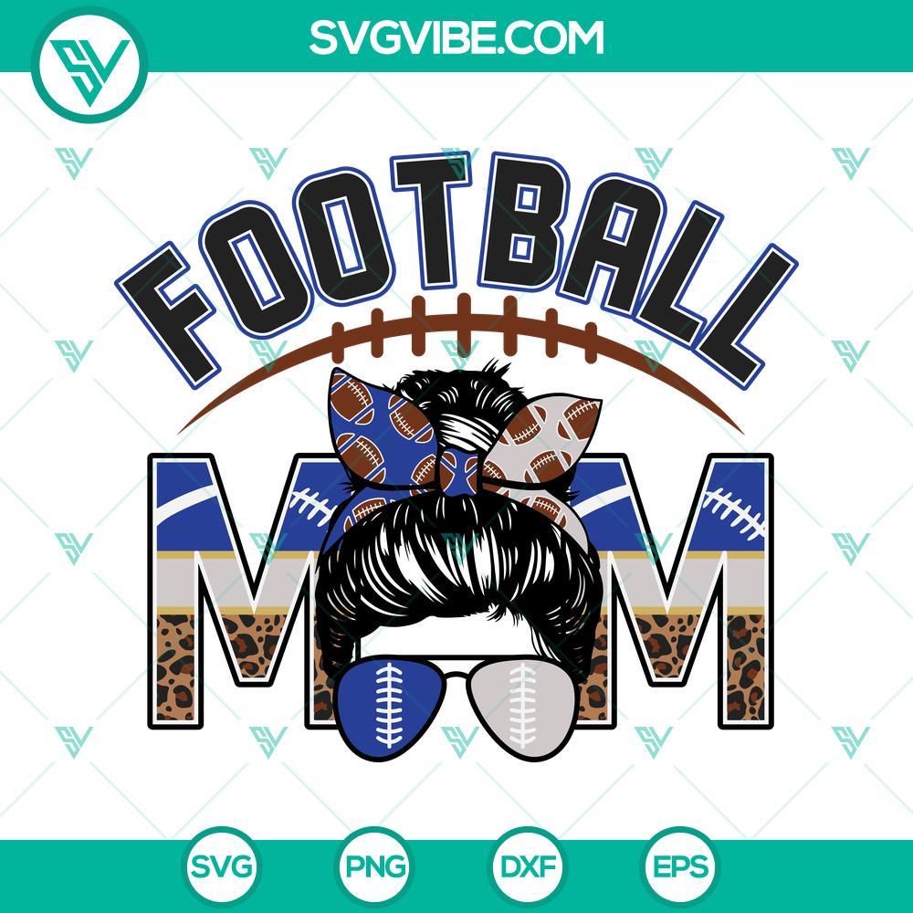 football mom royal blue and silver svg png dxf eps cut files for cricut silhouette 6 mockup