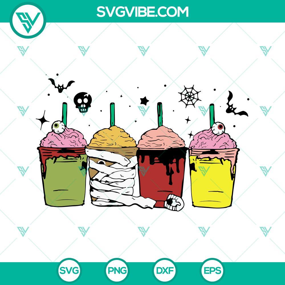 horror coffee halloween svg coffee horror svg halloween drink svg 2 mockup