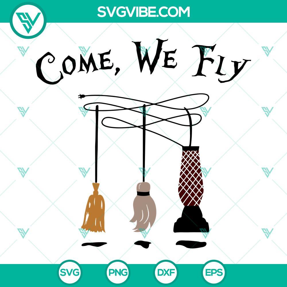 come we fly svg halloween witch broom svg witches broom svg 1 mockup