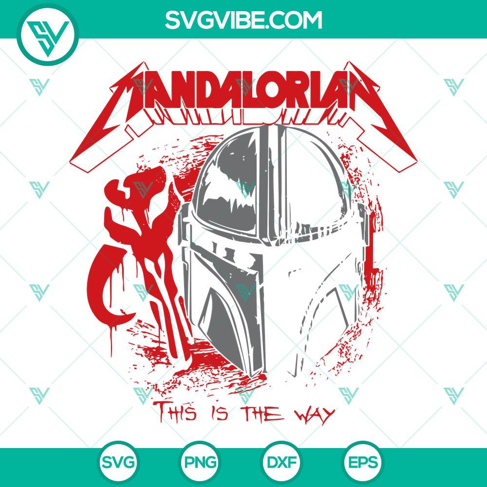 mandalorian metallica svg mandalorian this is the way svg star wars svg 8 mockup