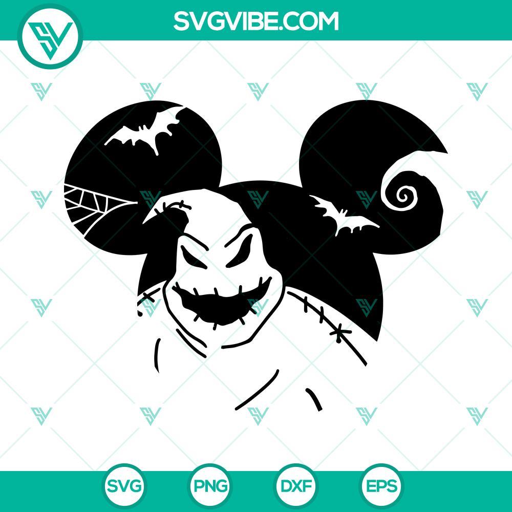 oogie boogie svg mouse ears oogie boogie svg png dxf eps cut file outline silhouette 6 mockup