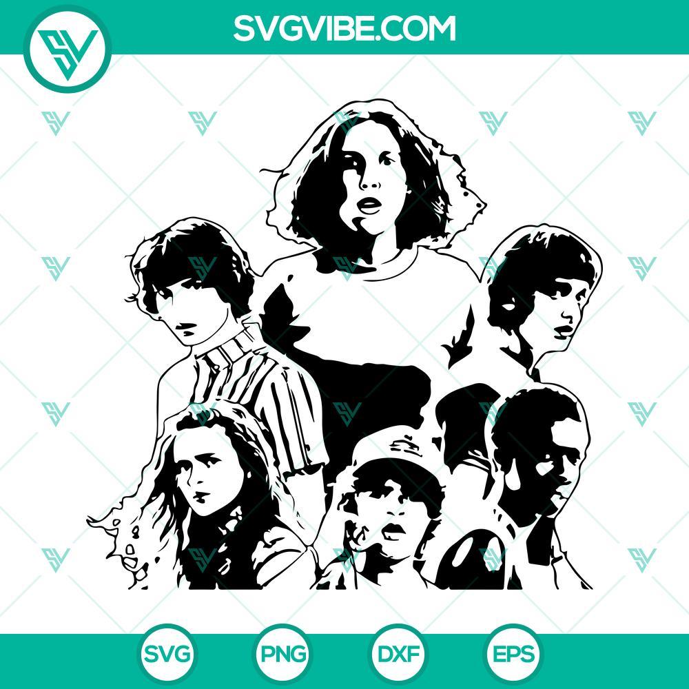 stranger things characters svg stranger things svg stranger things friends svg 3 mockup