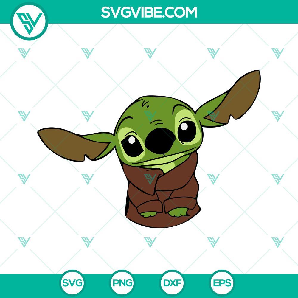 stitch baby yoda svg png dxf eps stitch svg baby yoda svg 9 mockup