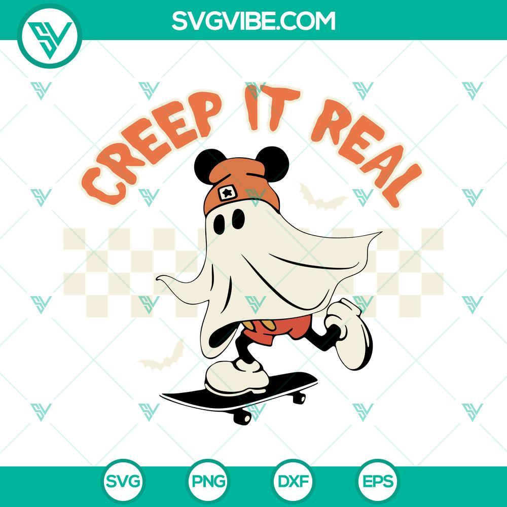 mickey mouse ghost skateboarding svg creep it real halloween svg png dxf eps cricut 8 mockup