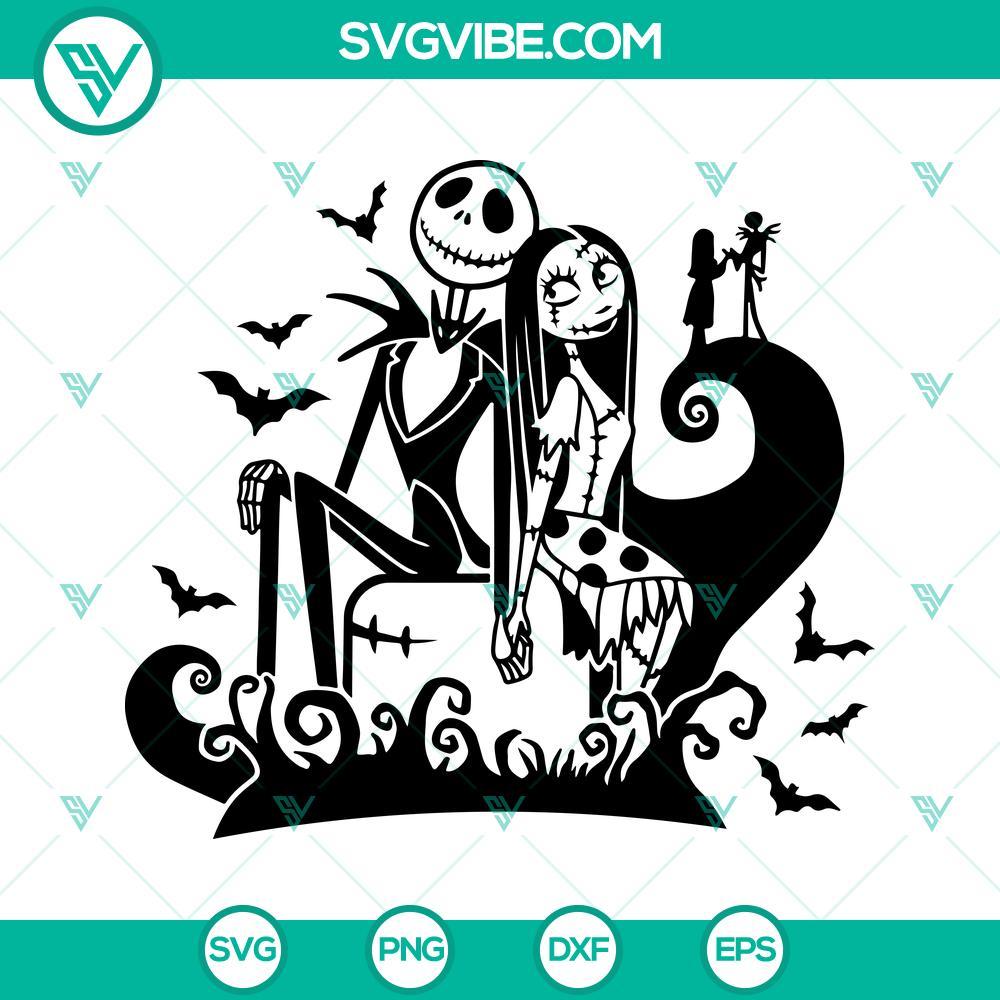 jack and sally full wrap for starbucks svg nightmare before christmas starbucks cup svg 9 mockup