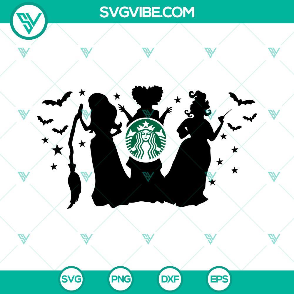 full wrap hocus pocus starbucks cup svg halloween starbucks cold cup svg 6 mockup