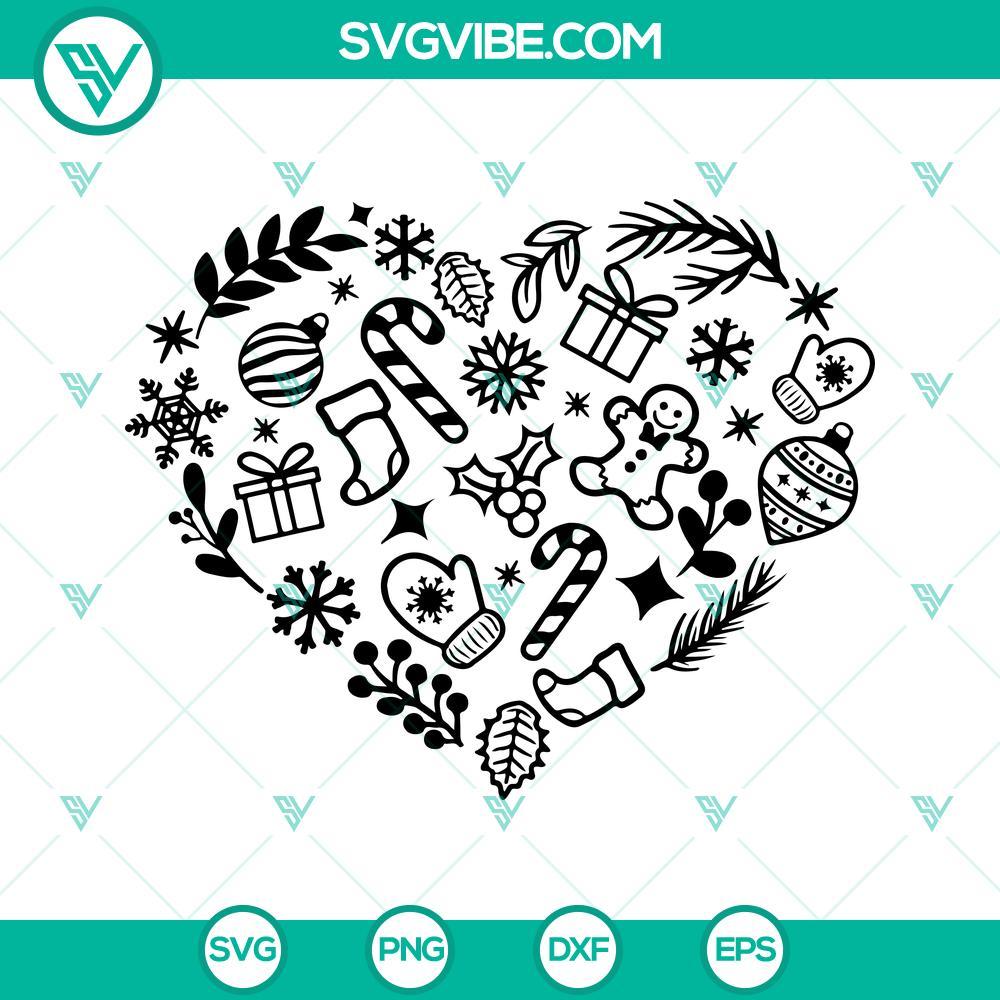 christmas svg christmas heart svg snowflake svg snow svg gingerbread svg santa svg files for cricut 5 mockup