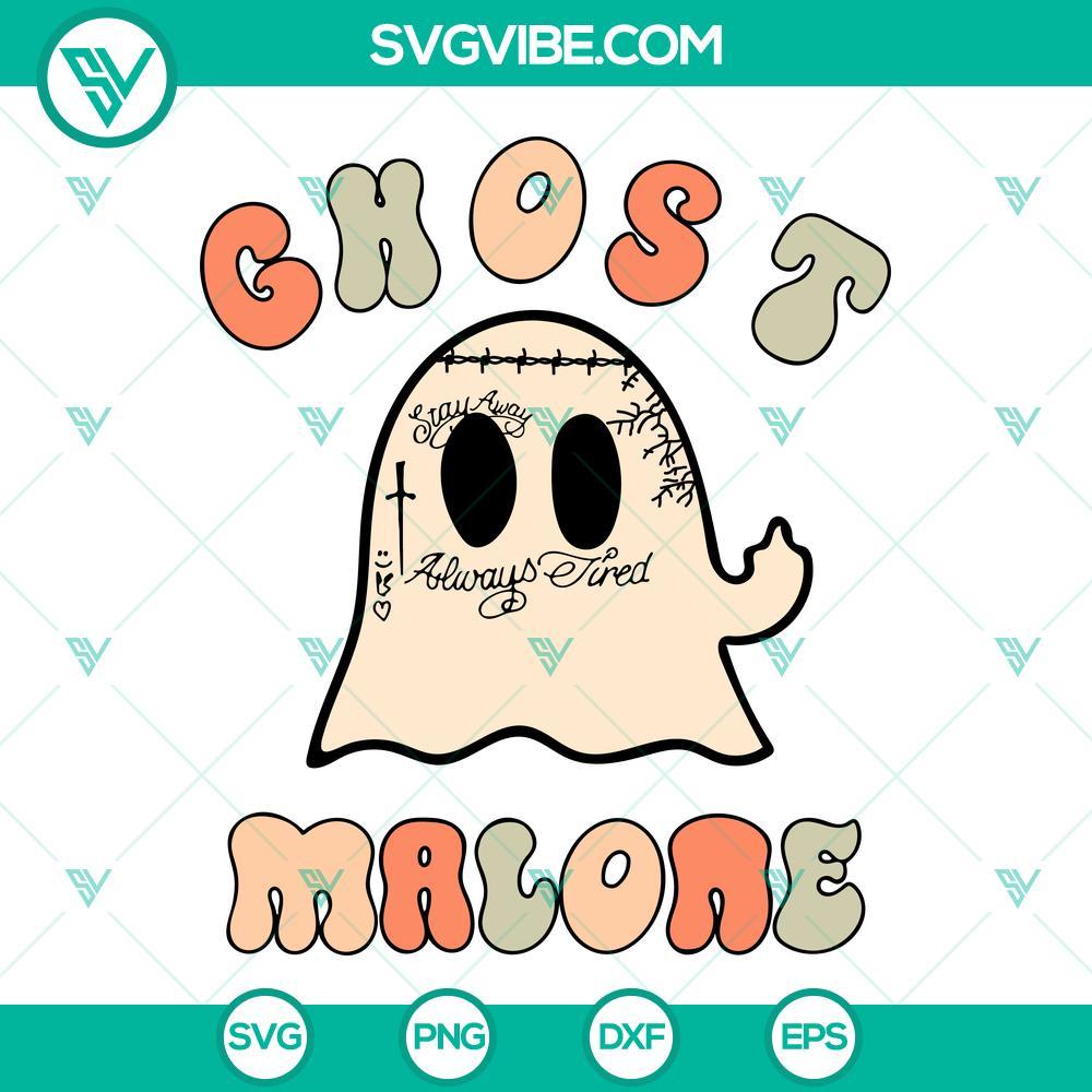 ghost malone svg png dxf eps cut files for cricut silhouette 10 mockup